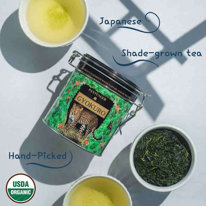 Pantenger Organic Gyokuro Loose Leaf Green Tea - 3 OZ - Shaded First Flush from Japan | USDA - JAS Organic by Pantenger - Image 4